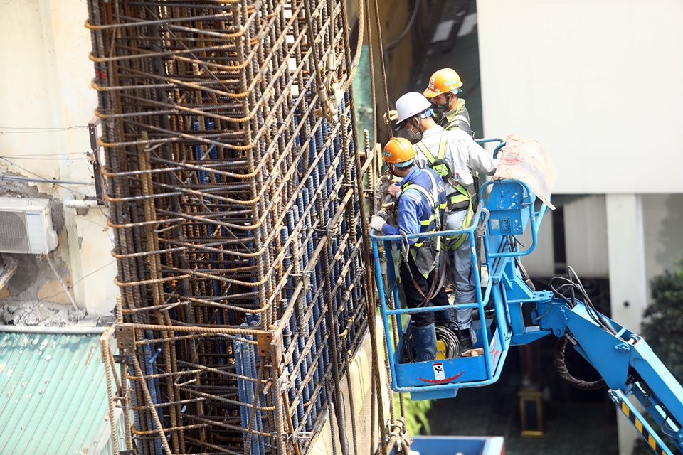 Thi công ga ngầm đường sắt đô thị Nhổn - Ga Hà Nội dưới độ sâu 19 m - Ảnh 11. Thi công ga ngầm đường sắt đô thị Nhổn - Ga Hà Nội dưới độ sâu 19 m - Ảnh 11.