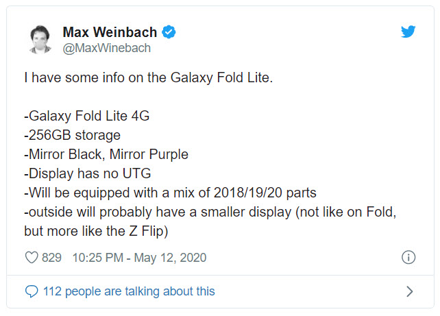 Sẽ có thêm một phiên bản Samsung Galaxy Fold lite trong năm nay - Ảnh 2. Sẽ có thêm một phiên bản Samsung Galaxy Fold lite trong năm nay - Ảnh 2.