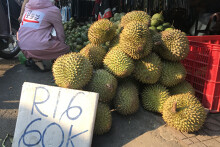 Sầu riêng giá 40.000-50.000 đồng/kg tràn xuống vỉa hè Sài Gòn, vì sao?