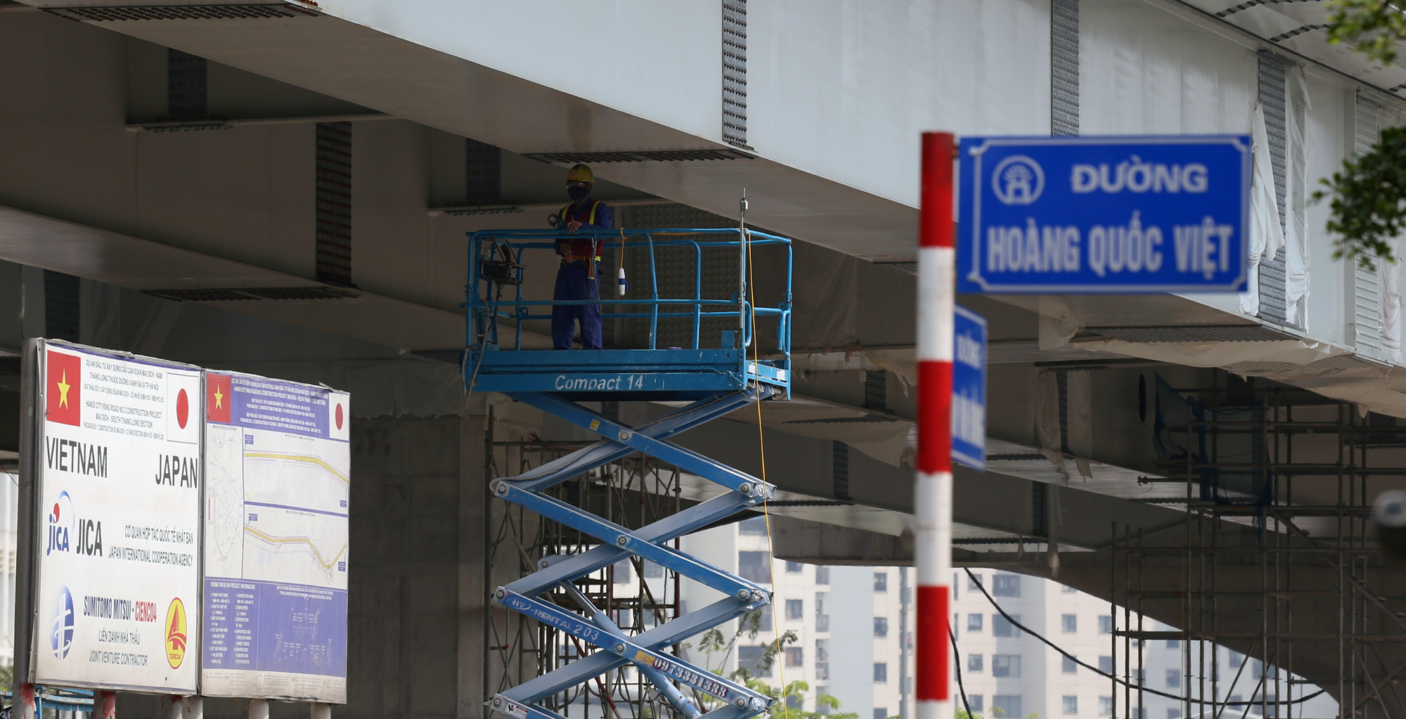 Vành đai 3 trên cao đoạn Mai Dịch - Nam Thăng Long đã 'hợp long', tháng 9/2020 thông xe - Ảnh 16. Vành đai 3 trên cao đoạn Mai Dịch - Nam Thăng Long đã 'hợp long', tháng 9/2020 thông xe - Ảnh 16.