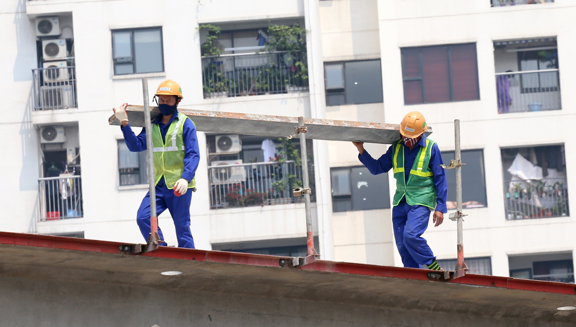 Vành đai 3 trên cao đoạn Mai Dịch - Nam Thăng Long đã 'hợp long', tháng 9/2020 thông xe - Ảnh 17. Vành đai 3 trên cao đoạn Mai Dịch - Nam Thăng Long đã 'hợp long', tháng 9/2020 thông xe - Ảnh 17.
