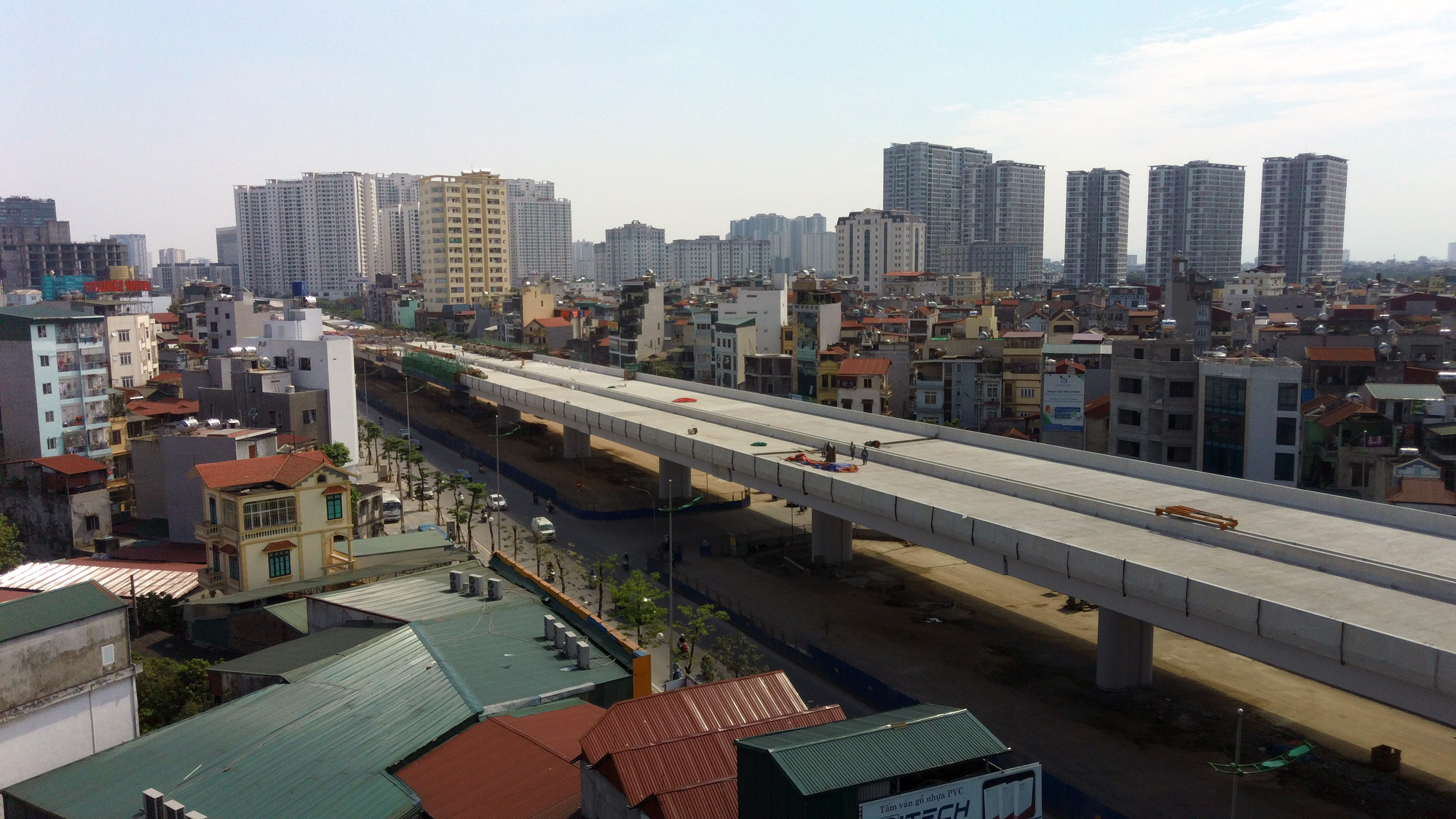 Vành đai 3 trên cao đoạn Mai Dịch - Nam Thăng Long đã 'hợp long', tháng 9/2020 thông xe - Ảnh 18. Vành đai 3 trên cao đoạn Mai Dịch - Nam Thăng Long đã 'hợp long', tháng 9/2020 thông xe - Ảnh 18.