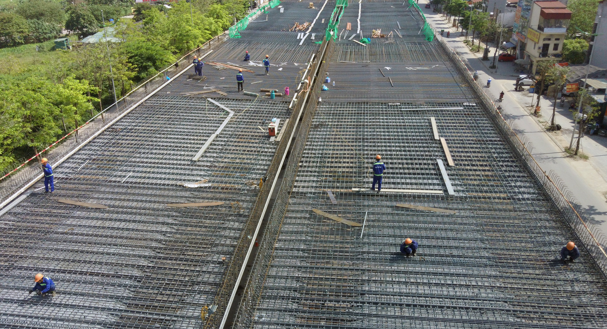 Vành đai 3 trên cao đoạn Mai Dịch - Nam Thăng Long đã 'hợp long', tháng 9/2020 thông xe - Ảnh 8. Vành đai 3 trên cao đoạn Mai Dịch - Nam Thăng Long đã 'hợp long', tháng 9/2020 thông xe - Ảnh 8.