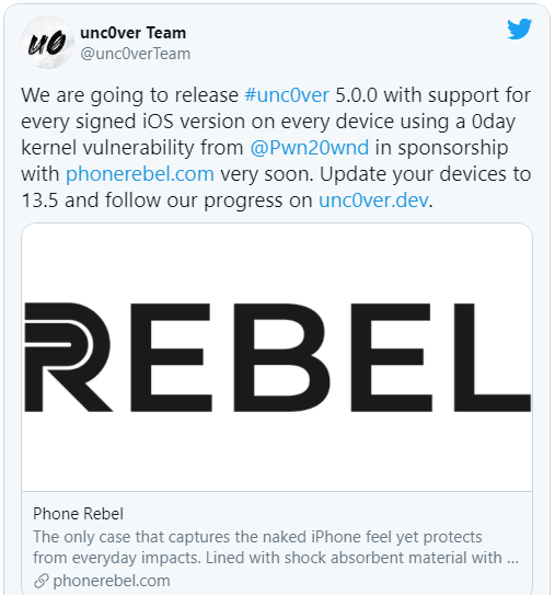iOS 13.5 vừa phát hành đã sắp có công cụ jailbreak - Ảnh 2. iOS 13.5 vừa phát hành đã sắp có công cụ jailbreak - Ảnh 2.