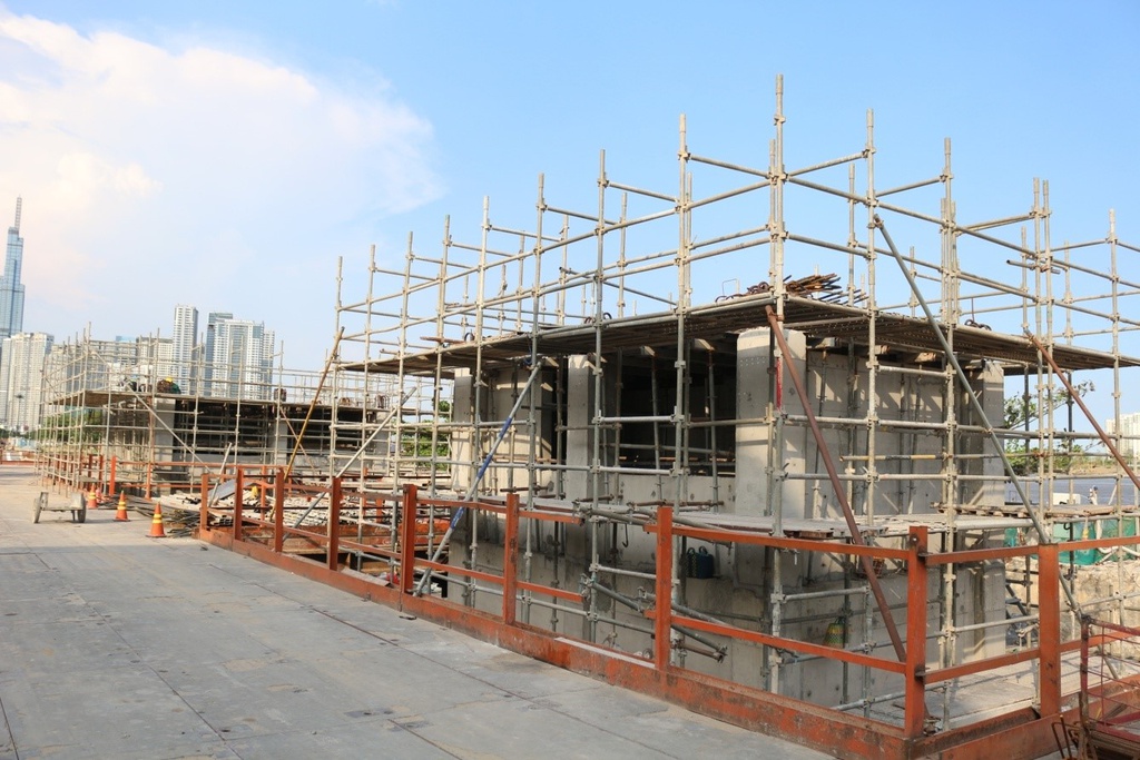 Toàn cảnh ga ngầm Ba Son của metro Bến Thành - Suối Tiên - Ảnh 9. Toàn cảnh ga ngầm Ba Son của metro Bến Thành - Suối Tiên - Ảnh 9.