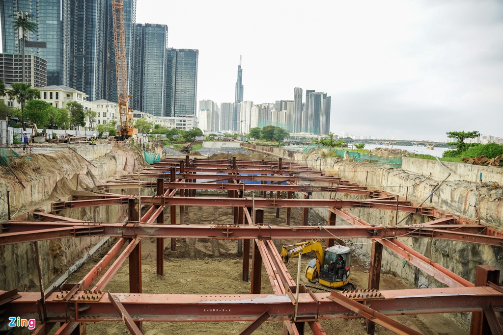Toàn cảnh ga ngầm Ba Son của metro Bến Thành - Suối Tiên - Ảnh 2. Toàn cảnh ga ngầm Ba Son của metro Bến Thành - Suối Tiên - Ảnh 2.