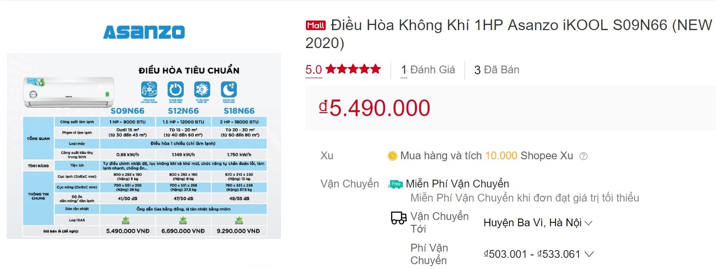 Khó mua máy điều hòa Asanzo iKool từ 3 triệu đồng - Ảnh 4. Khó mua máy điều hòa Asanzo iKool từ 3 triệu đồng - Ảnh 4.