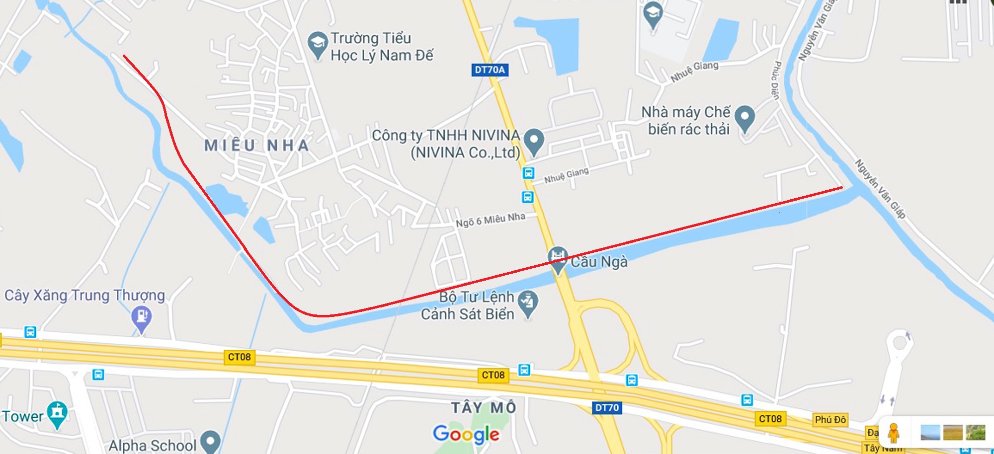 Toàn cảnh nơi xây dựng tuyến đường dài 3km trị giá gần 500 tỉ đồng ở quận Nam Từ Liêm - Ảnh 1.
