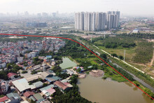 Toàn cảnh 3km ven sông Cầu Ngà sắp làm đường trị giá gần 500 tỉ đồng ở quận Nam Từ Liêm