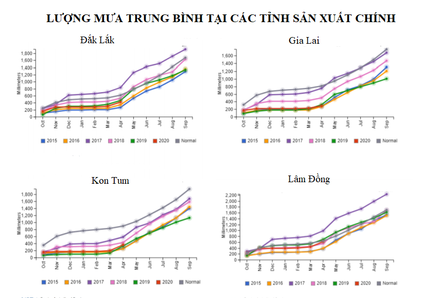 USDA: Dự báo sản xuất cà phê của Việt Nam năm 2020 - 2021 giảm do điều kiện thời tiết bất lợi - Ảnh 1. USDA: Dự báo sản xuất cà phê của Việt Nam năm 2020 - 2021 giảm do điều kiện thời tiết bất lợi - Ảnh 1.