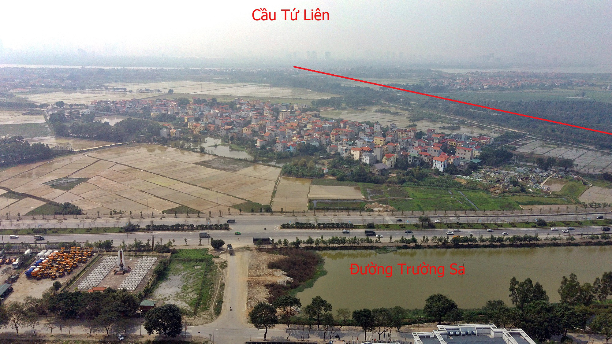 Cầu sẽ mở theo qui hoạch: Toàn cảnh cầu Tứ Liên nối hồ Tây với Đông Anh - Ảnh 13. Cầu sẽ mở theo qui hoạch: Toàn cảnh cầu Tứ Liên nối hồ Tây với Đông Anh - Ảnh 13.