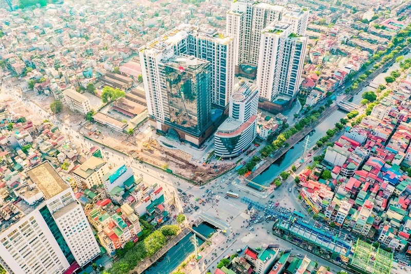 [Ảnh] Ngắm đường Vành đai hai trên cao 9.400 tỉ đồng đang dần hình thành của Thủ đô - Ảnh 1.