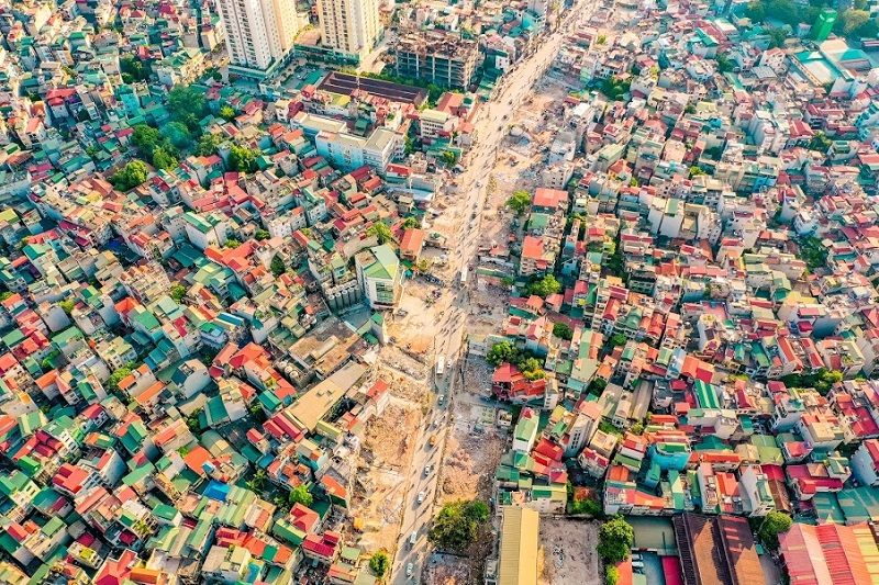 [Ảnh] Ngắm đường Vành đai hai trên cao 9.400 tỉ đồng đang dần hình thành của Thủ đô - Ảnh 4.