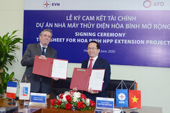 Dự án nhà máy thủy điện Hòa Bình mở rộng được tài trợ 100 triệu EUR