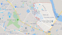 Vị trí 4 đường sẽ mở theo qui hoạch ở phường Phúc Lợi, Long Biên, Hà Nội