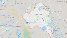 Vị trí ba đường sẽ mở theo qui hoạch ở phường Việt Hưng, Long Biên, Hà Nội