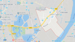 Vị trí ba đường sẽ mở theo qui hoạch ở phường Trần Phú, Hoàng Mai, Hà Nội
