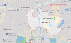 Vị trí ba đường sẽ mở theo qui hoạch ở phường Mai Động, Hoàng Mai, Hà Nội
