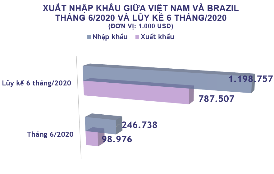 Xuất nhập khẩu Việt Nam và Brazil tháng 6/2020: Nhập khẩu thức ăn gia súc tăng vọt - Ảnh 2. Xuất nhập khẩu Việt Nam và Brazil tháng 6/2020: Nhập khẩu thức ăn gia súc tăng vọt - Ảnh 2.