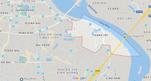 Vị trí ba đường sẽ mở theo qui hoạch ở phường Thanh Trì, Hoàng Mai, Hà Nội