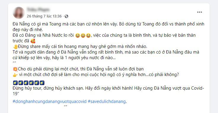 Cộng đồng mạng kêu gọi du khách đổi ngày khởi hành, không hủy tour để cùng Đà Nẵng vượt qua COVID-19 - Ảnh 1.