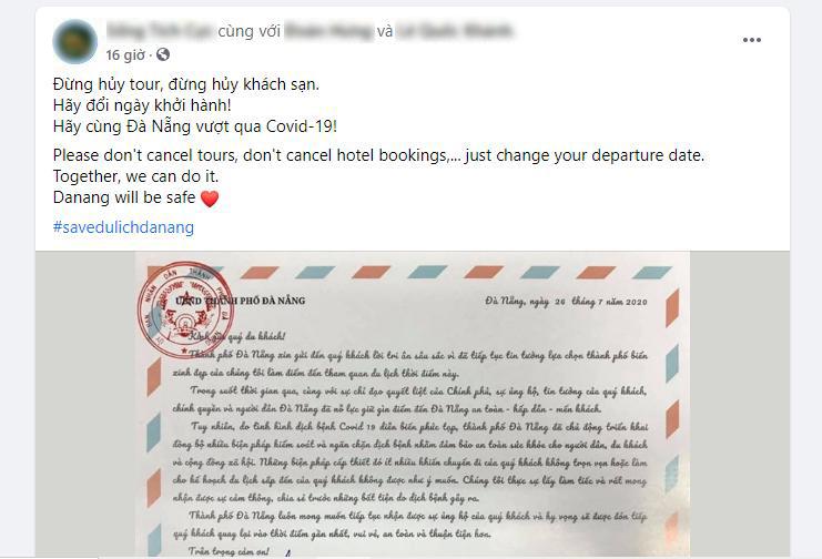 Cộng đồng mạng kêu gọi du khách đổi ngày khởi hành, không hủy tour để cùng Đà Nẵng vượt qua COVID-19 - Ảnh 3.