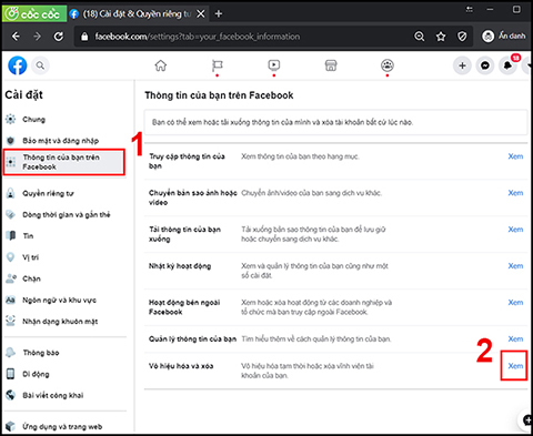 Cách khóa tài khoản facebook tạm thời trên điện thoại và máy tính đơn giản - Ảnh 7. Cách khóa tài khoản facebook tạm thời trên điện thoại và máy tính đơn giản - Ảnh 7.