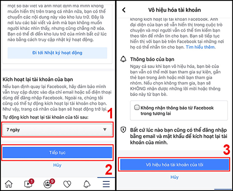 Cách khóa tài khoản facebook tạm thời trên điện thoại và máy tính đơn giản - Ảnh 4. Cách khóa tài khoản facebook tạm thời trên điện thoại và máy tính đơn giản - Ảnh 4.