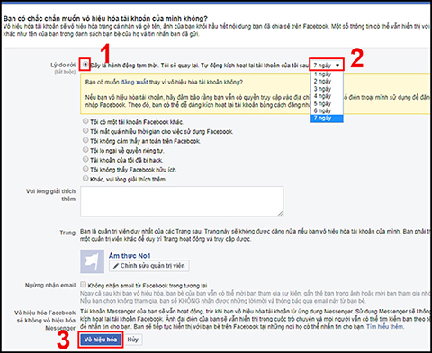 Cách khóa tài khoản facebook tạm thời trên điện thoại và máy tính đơn giản - Ảnh 9. Cách khóa tài khoản facebook tạm thời trên điện thoại và máy tính đơn giản - Ảnh 9.