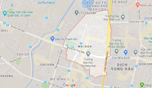 Vị trí 4 đường sẽ mở theo qui hoạch ở phường Mai Dịch, Cầu Giấy, Hà Nội