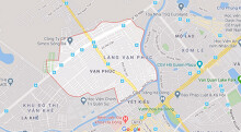 Vị trí 5 đường sẽ mở theo qui hoạch ở phường Vạn Phúc, Hà Đông, Hà Nội