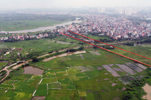 Vị trí ba đường sẽ mở theo qui hoạch ở phường Đồng Mai, Hà Đông, Hà Nội