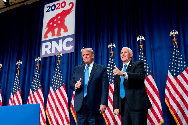 Ông Trump nhận đề cử của Đảng Cộng hòa, không tiếc lời chỉ trích đối thủ Biden - Ảnh 1. Ông Trump nhận đề cử của Đảng Cộng hòa, không tiếc lời chỉ trích đối thủ Biden - Ảnh 1.