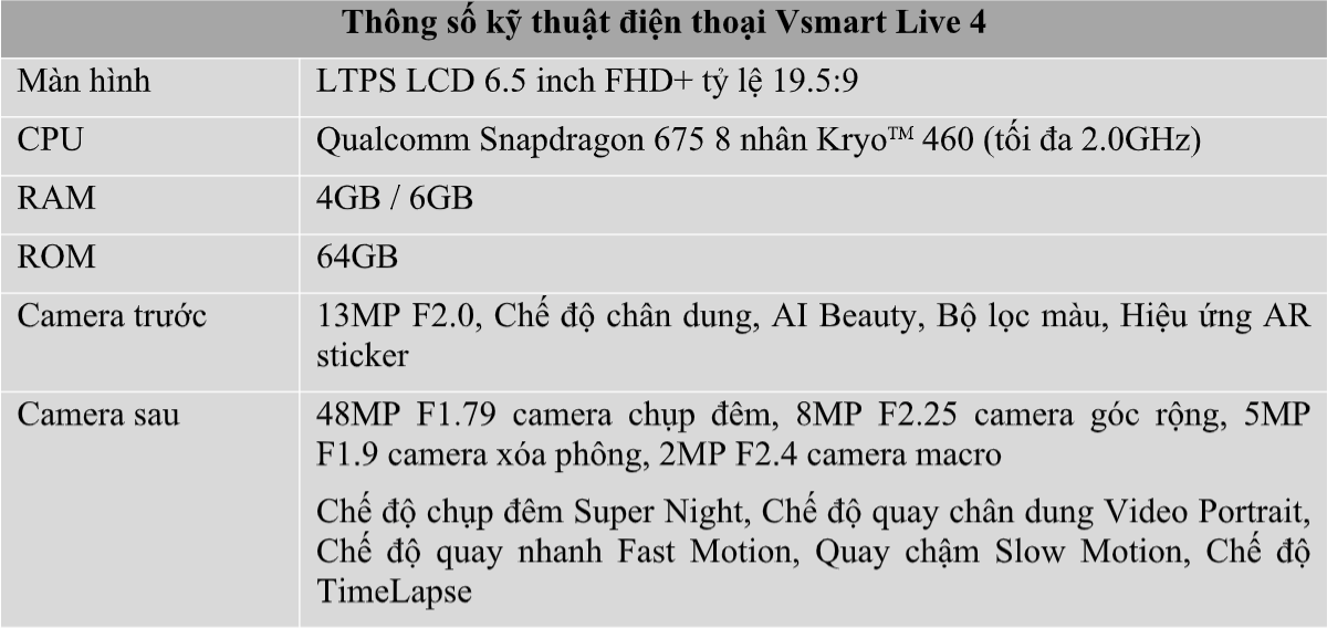 Vingroup trình làng điện thoại Vsmart Live 4 do chính kĩ sư Việt Nam thiết kế, giá từ 4 triệu đồng - Ảnh 2. Vingroup trình làng điện thoại Vsmart Live 4 do chính kĩ sư Việt Nam thiết kế, giá từ 4 triệu đồng - Ảnh 2.