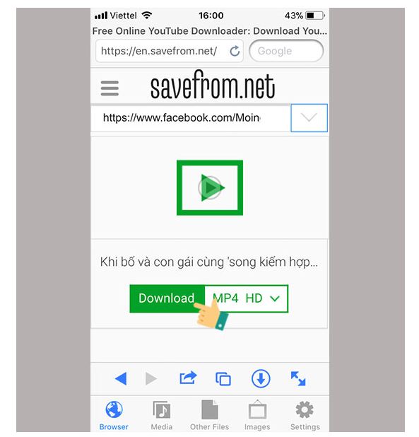 Hướng dẫn cách tải video từ facebook - Ảnh 10. Hướng dẫn cách tải video từ facebook - Ảnh 10.