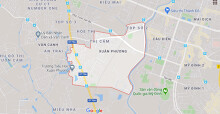 Vị trí 4 đường sẽ mở theo qui hoạch ở phường Xuân Phương, Nam Từ Liêm, Hà Nội