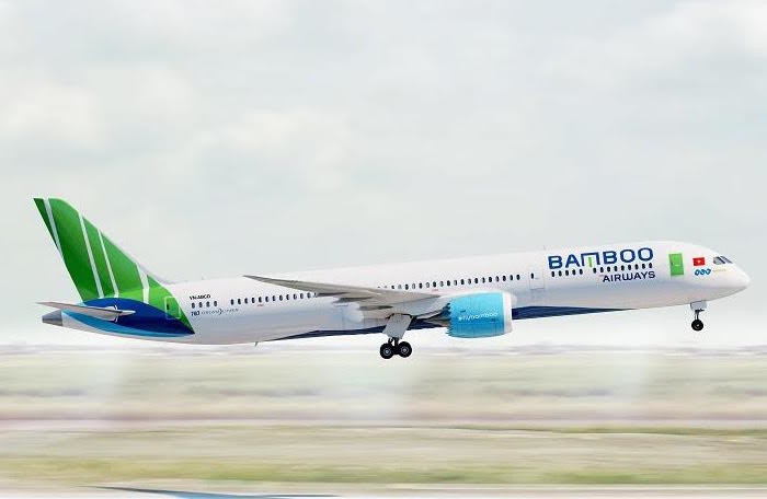 Bamboo Airways dẫn đầu về tỉ lệ số chuyến bay đúng giờ nhất ngành hàng không. (Ảnh: Bamboo Airways). Bamboo Airways dẫn đầu về tỉ lệ số chuyến bay đúng giờ nhất ngành hàng không. (Ảnh: Bamboo Airways).