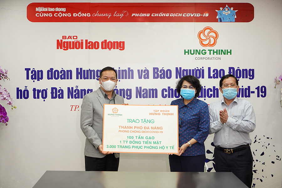 Tập đoàn Hưng Thịnh tiếp sức TP Đà Nẵng và tỉnh Quảng Nam phòng chống dịch COVID-19 - Ảnh 1. Tập đoàn Hưng Thịnh tiếp sức TP Đà Nẵng và tỉnh Quảng Nam phòng chống dịch COVID-19 - Ảnh 1.