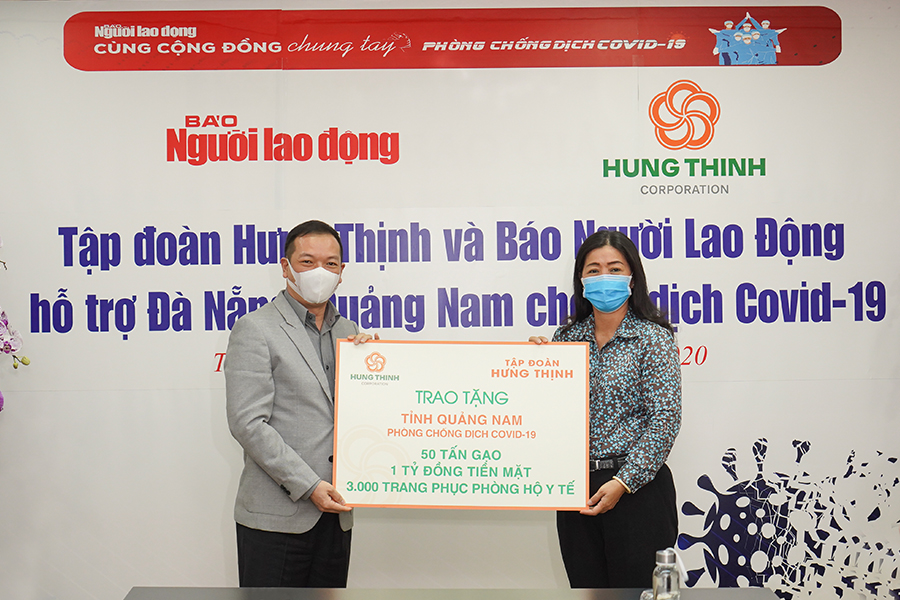 Tập đoàn Hưng Thịnh tiếp sức TP Đà Nẵng và tỉnh Quảng Nam phòng chống dịch COVID-19 - Ảnh 2. Tập đoàn Hưng Thịnh tiếp sức TP Đà Nẵng và tỉnh Quảng Nam phòng chống dịch COVID-19 - Ảnh 2.
