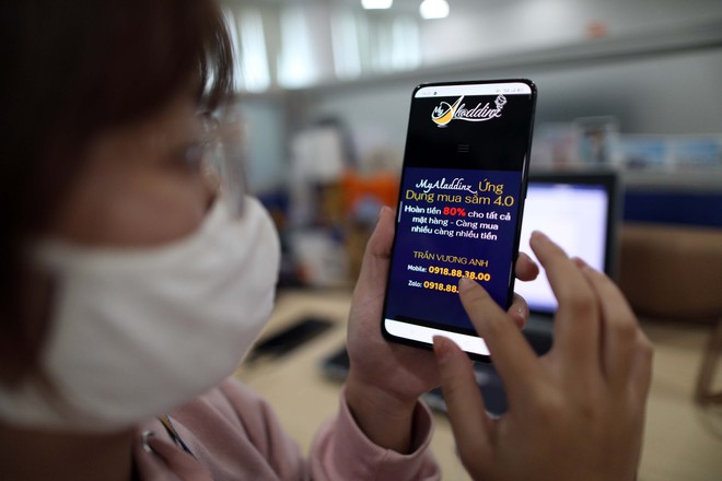 Bộ Công an cảnh báo App MyAladdinz đang hoạt động thương mại điện tử để huy động vốn và kinh doanh theo phương thức đa cấp trái phép. (Ảnh: Ngọc Dương/Thanh Niên). Bộ Công an cảnh báo App MyAladdinz đang hoạt động thương mại điện tử để huy động vốn và kinh doanh theo phương thức đa cấp trái phép. (Ảnh: Ngọc Dương/Thanh Niên).