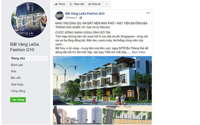 TP HCM cánh báo về quảng cáo rao bán dự án đất nền nhà phố 'ma' tại Quận 10 - Ảnh 1. TP HCM cánh báo về quảng cáo rao bán dự án đất nền nhà phố 'ma' tại Quận 10 - Ảnh 1.