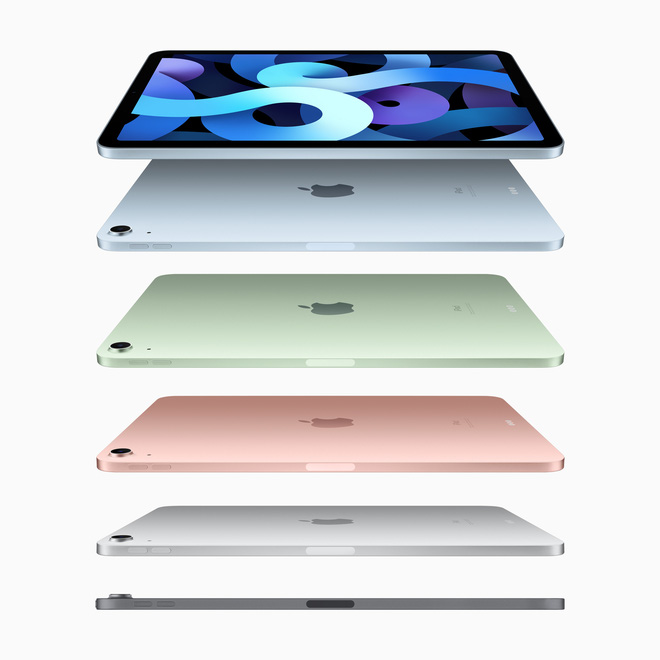 iPad Air ra mắt với chip A14 Bionic, vân tay trên nút nguồn, thiết kế tương tự iPad Pro, giá từ 14 triệu đồng - Ảnh 5. iPad Air ra mắt với chip A14 Bionic, vân tay trên nút nguồn, thiết kế tương tự iPad Pro, giá từ 14 triệu đồng - Ảnh 5.
