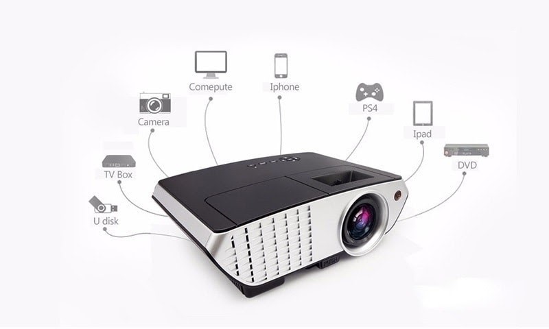 5 mẫu máy chiếu mini bỏ túi cho điện thoại và laptop rất tiện lợi - Ảnh 3.