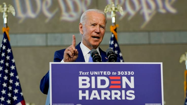 Ông Biden lên án việc Tổng thống Trump hối thúc chọn thẩm phán mới - Ảnh 1.