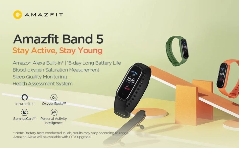 Huami ra mắt Amazfit Band 5: Cảm biến đo oxy trong máy SpO2 với giả chỉ 1 triệu đồng - Ảnh 1. Huami ra mắt Amazfit Band 5: Cảm biến đo oxy trong máy SpO2 với giả chỉ 1 triệu đồng - Ảnh 1.