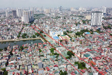 Vị trí ba đường sẽ mở theo qui hoạch ở phường Khương Đình, Thanh Xuân, Hà Nội