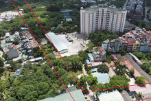 Vị trí ba đường sẽ mở theo qui hoạch ở phường Văn Quán, Hà Đông, Hà Nội
