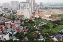 Vị trí 4 đường sẽ mở theo qui hoạch ở phường Xuân La, Tây Hồ, Hà Nội