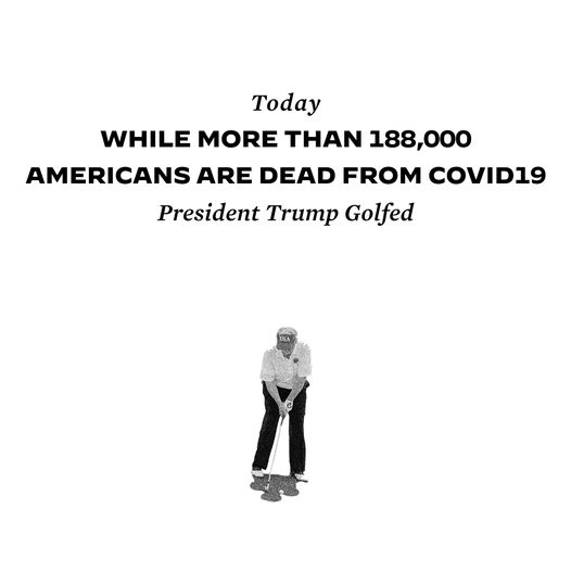 Đối thủ Biden công kích ông Trump bỏ đi chơi golf sau dự báo 410.000 người Mỹ tử vong vì COVID-19 - Ảnh 2. Đối thủ Biden công kích ông Trump bỏ đi chơi golf sau dự báo 410.000 người Mỹ tử vong vì COVID-19 - Ảnh 2.