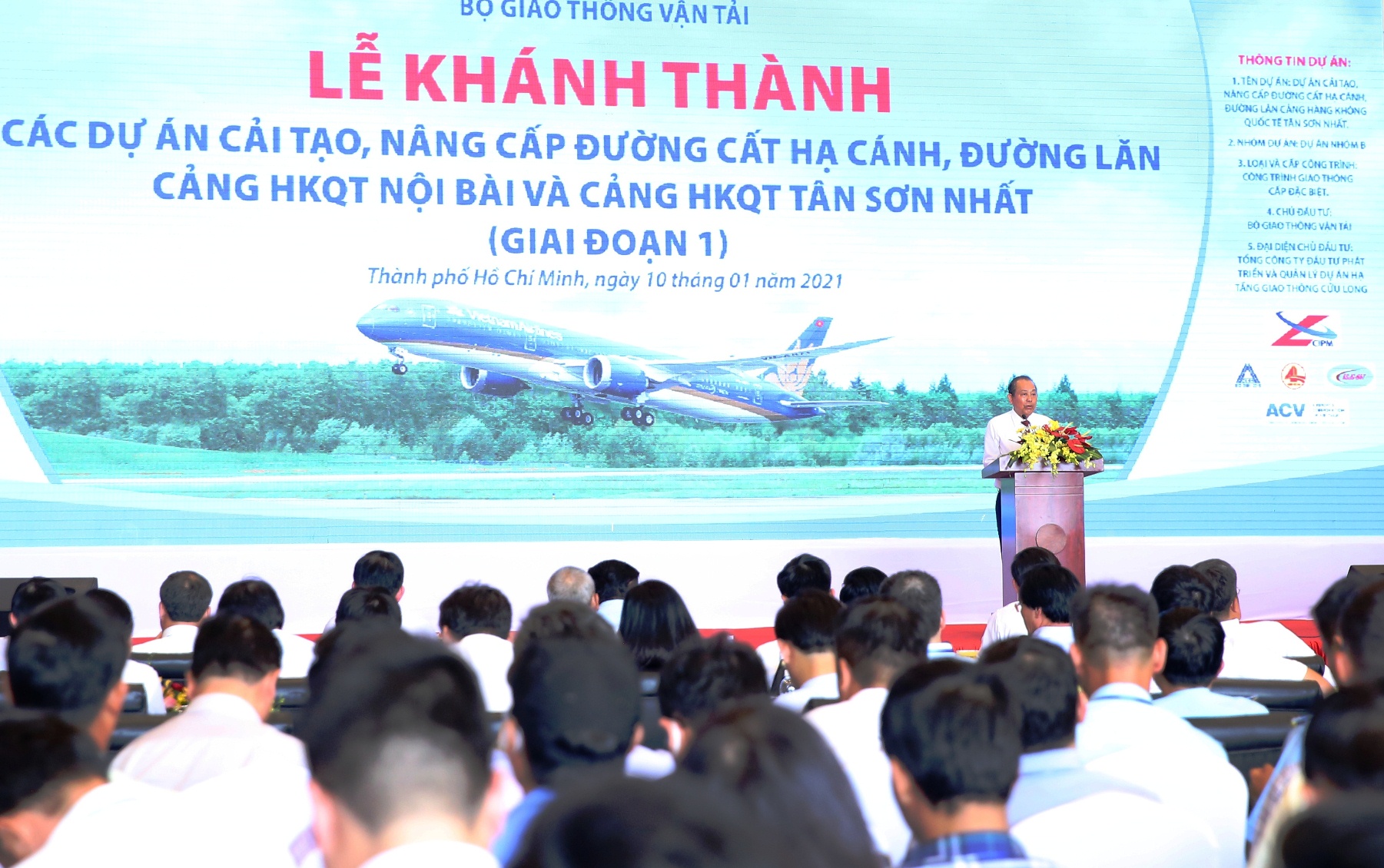 Khánh thành dự án cải tạo đường băng sân bay Tân Sơn Nhất và Nội Bài - Ảnh 1. Khánh thành dự án cải tạo đường băng sân bay Tân Sơn Nhất và Nội Bài - Ảnh 1.